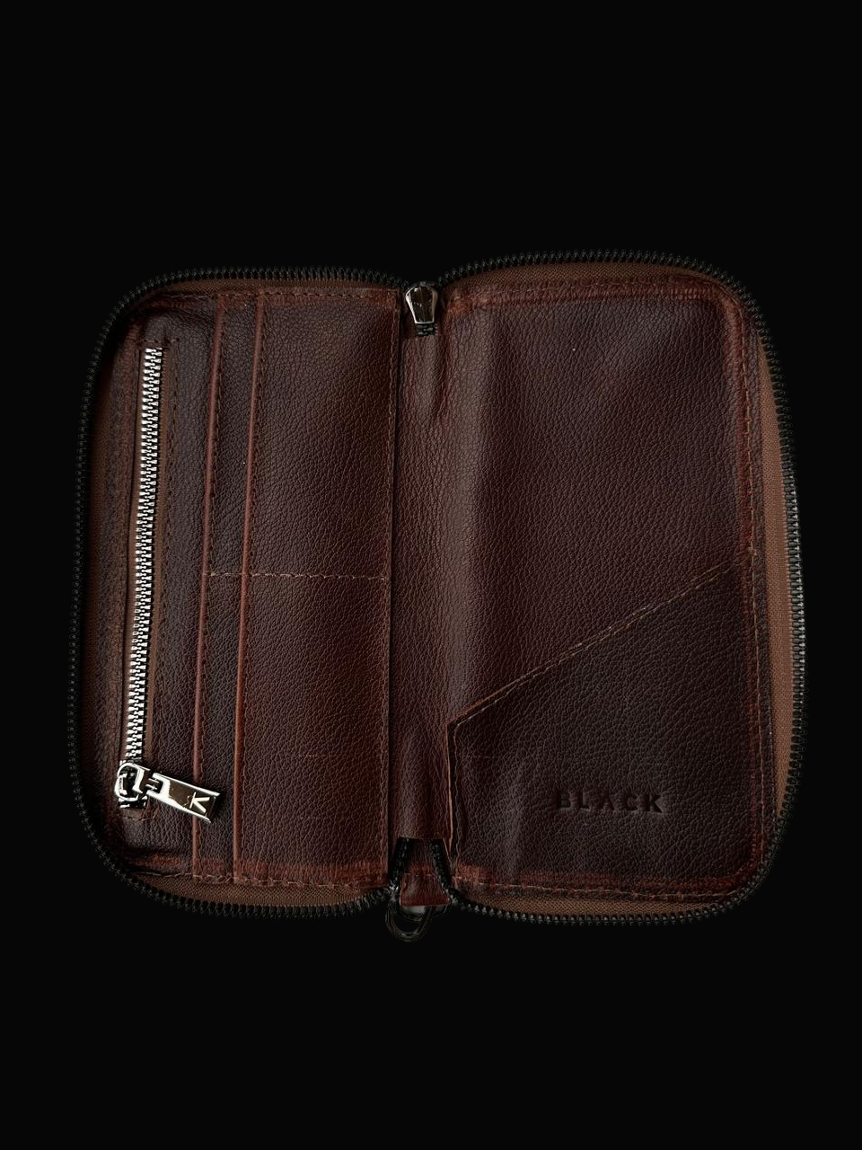 CARTERA DE MANO VACA CAFE BL#0005