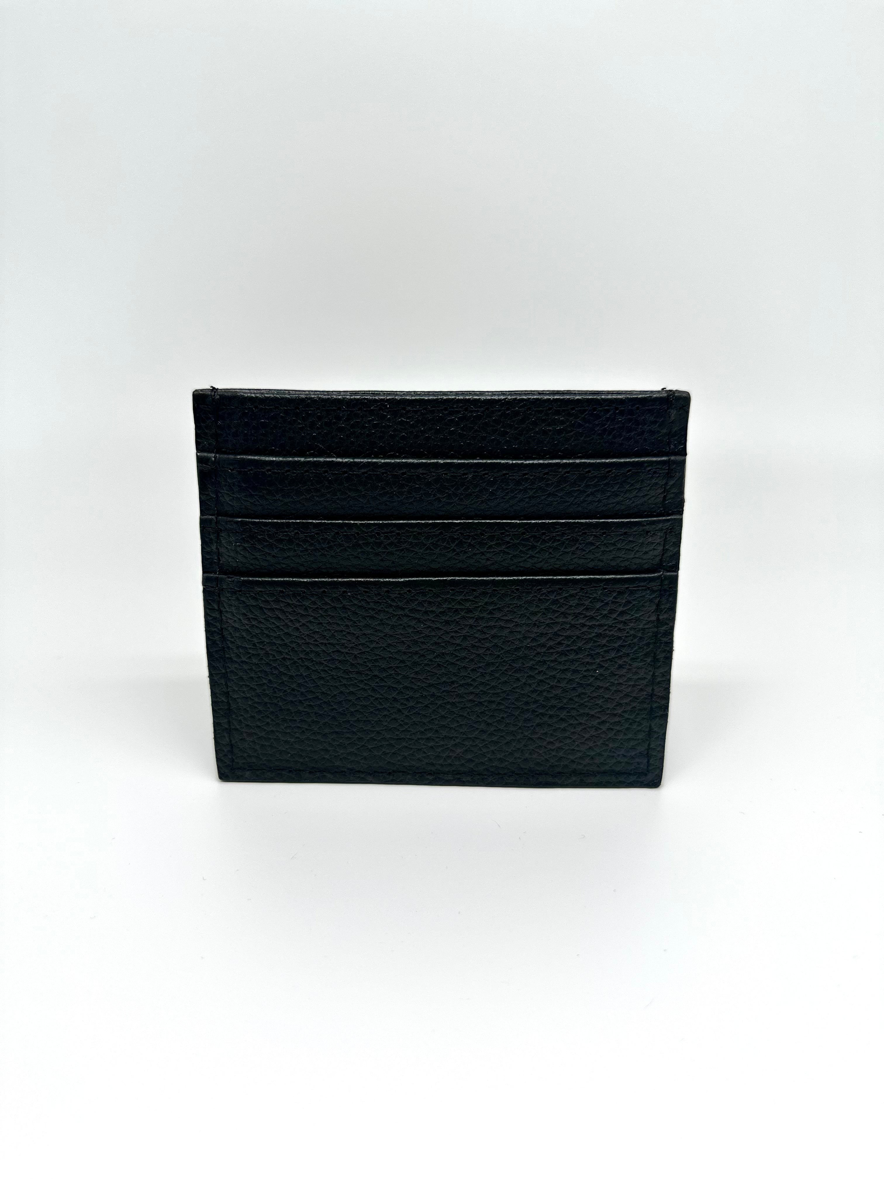 TARJETERO EXOTICO AVESTRUZ BLACK