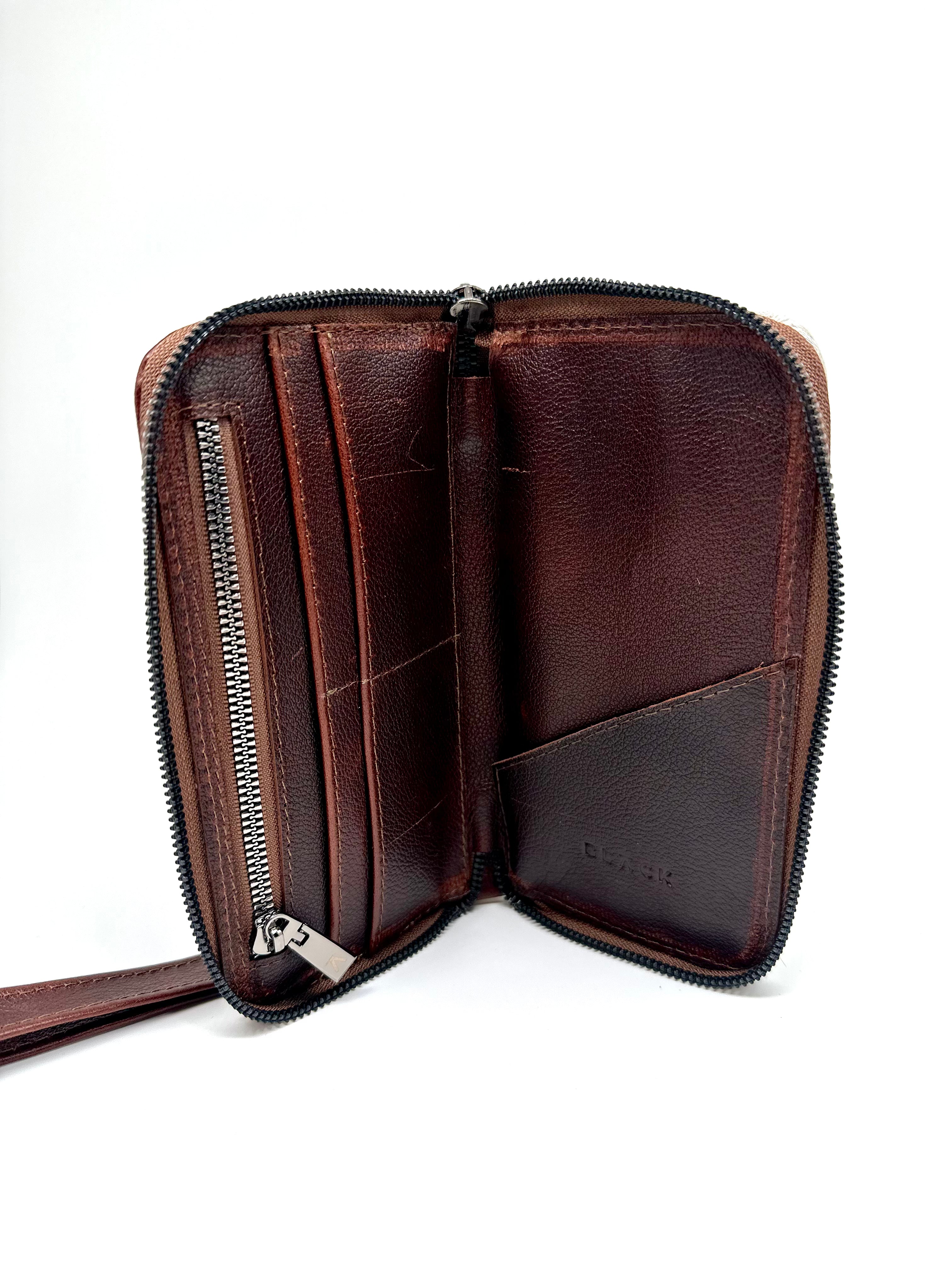 CARTERA DE MANO VACA CAFE